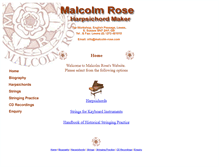 Tablet Screenshot of malcolm-rose.com